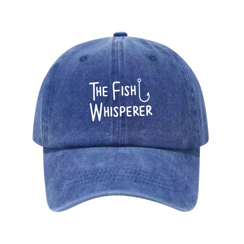 THE FISH WHISPERER Printed Was - Golf Cap Dad ulasan dan harga
