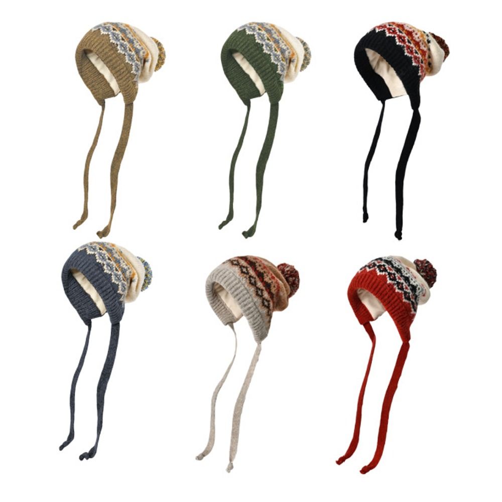 Fashion Pompom Warm Hat Windpr - Winter Trapper Hat ulasan dan harga