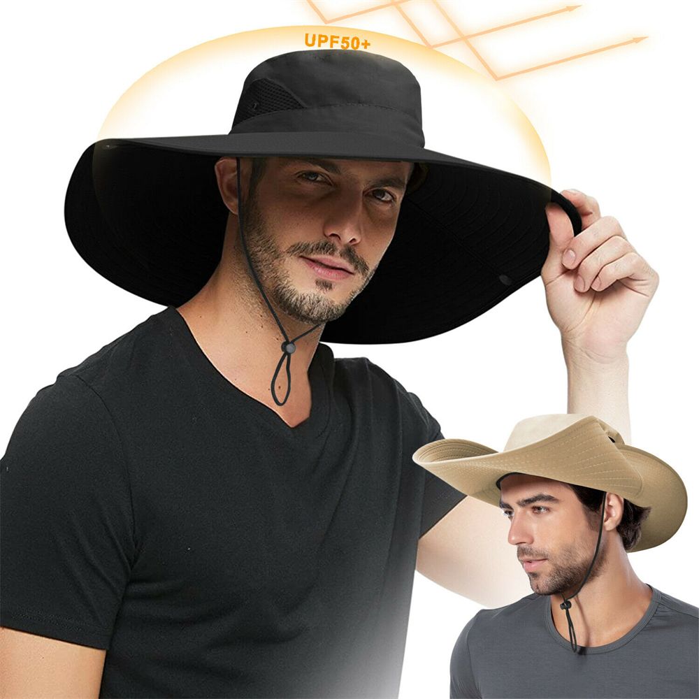 Riding Men Women Breathable Su - Sun Hat Wide Brim ulasan dan harga