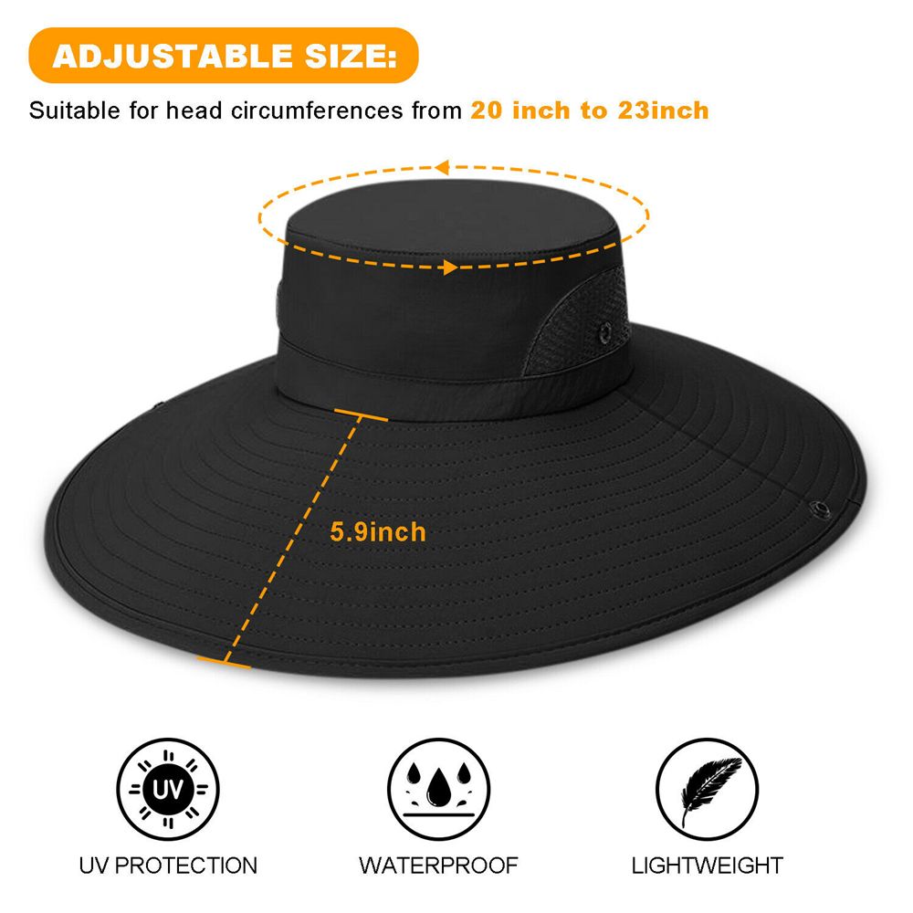 Riding Men Women Breathable Su - Sun Hat Wide Brim ulasan dan harga