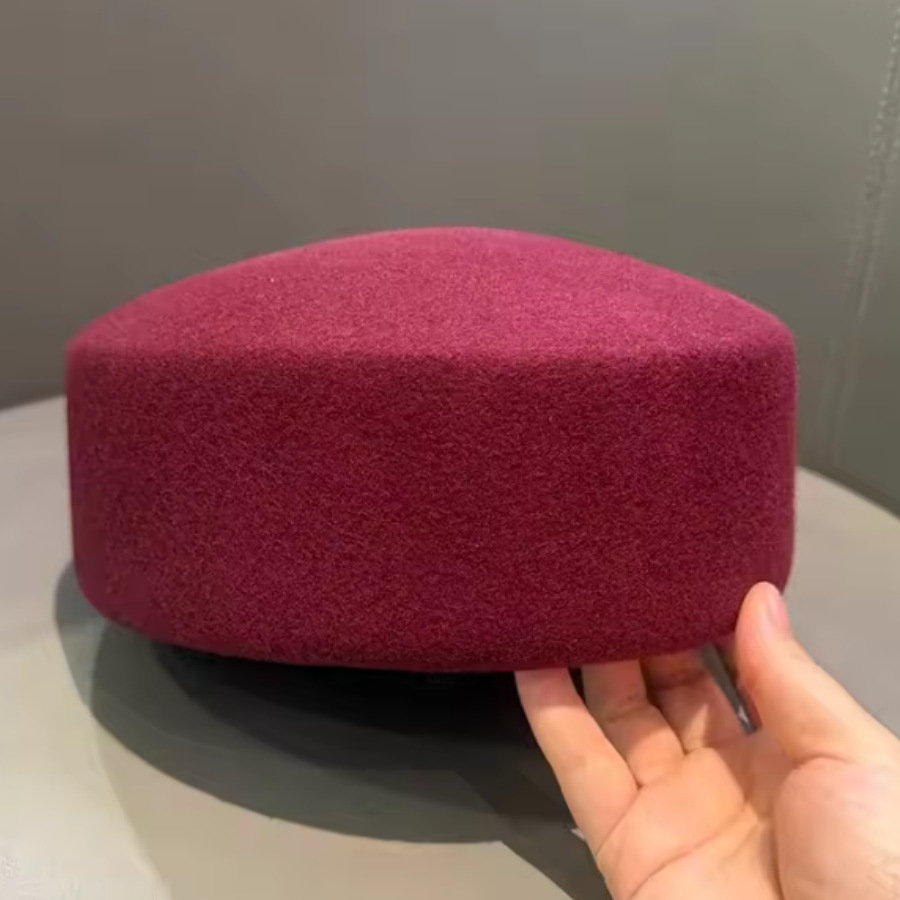 2026 Luxury Blue Pure Wool Fel - Beret French Wool ulasan dan harga