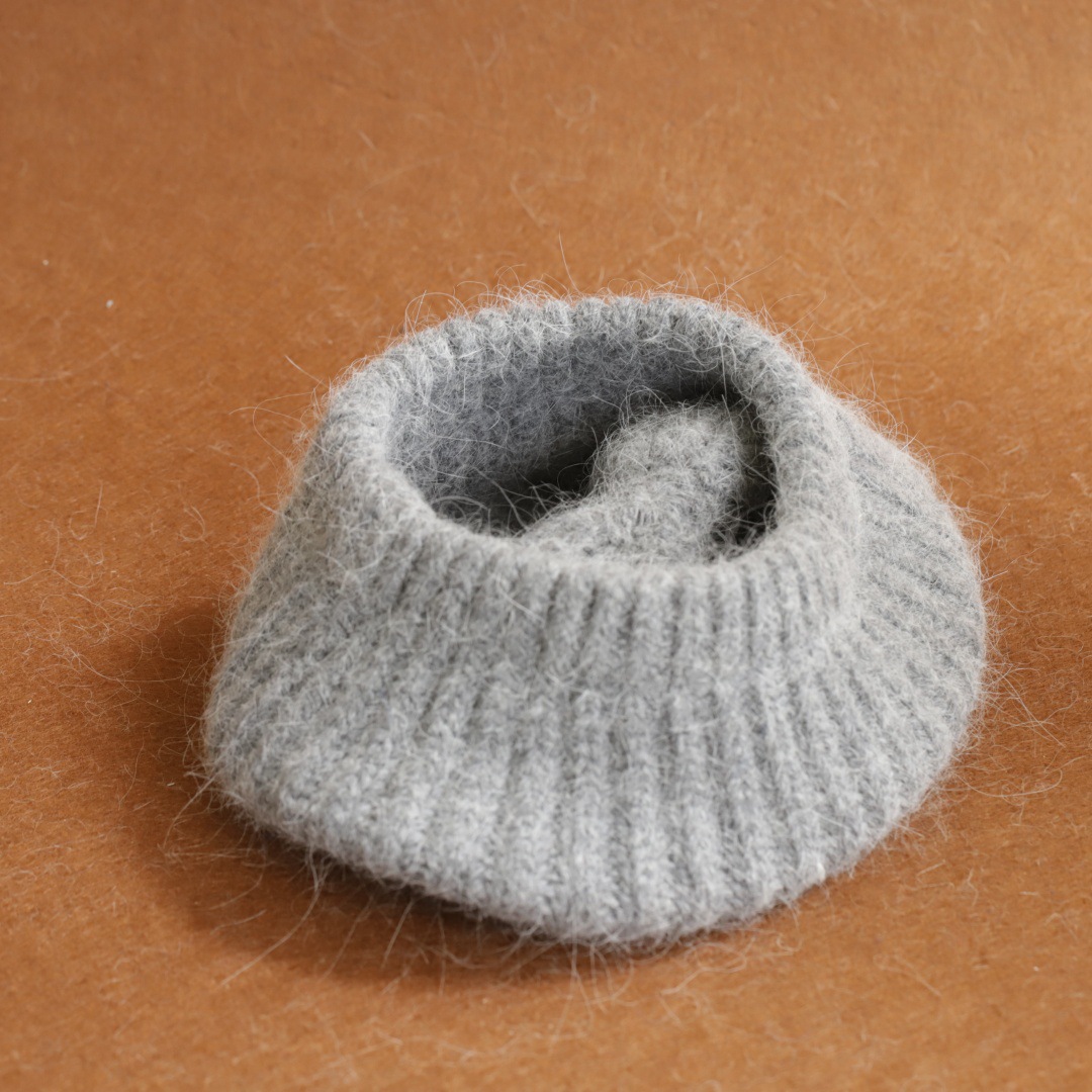 Women Mohair Knitted Beret Hat - Beret French Wool ulasan dan harga