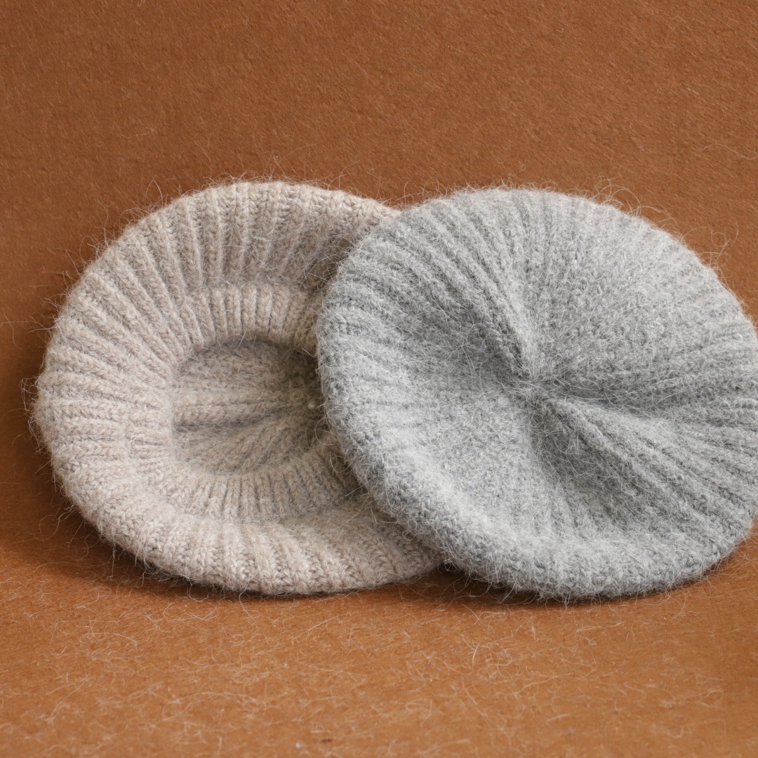 Women Mohair Knitted Beret Hat - Beret French Wool ulasan dan harga