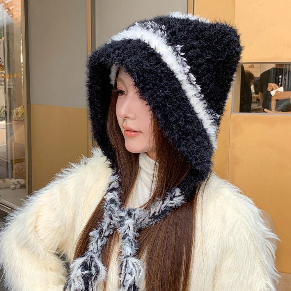 Sweet Polyester Cat Ear Hat On - Trapper Hat Ear Flap ulasan dan harga