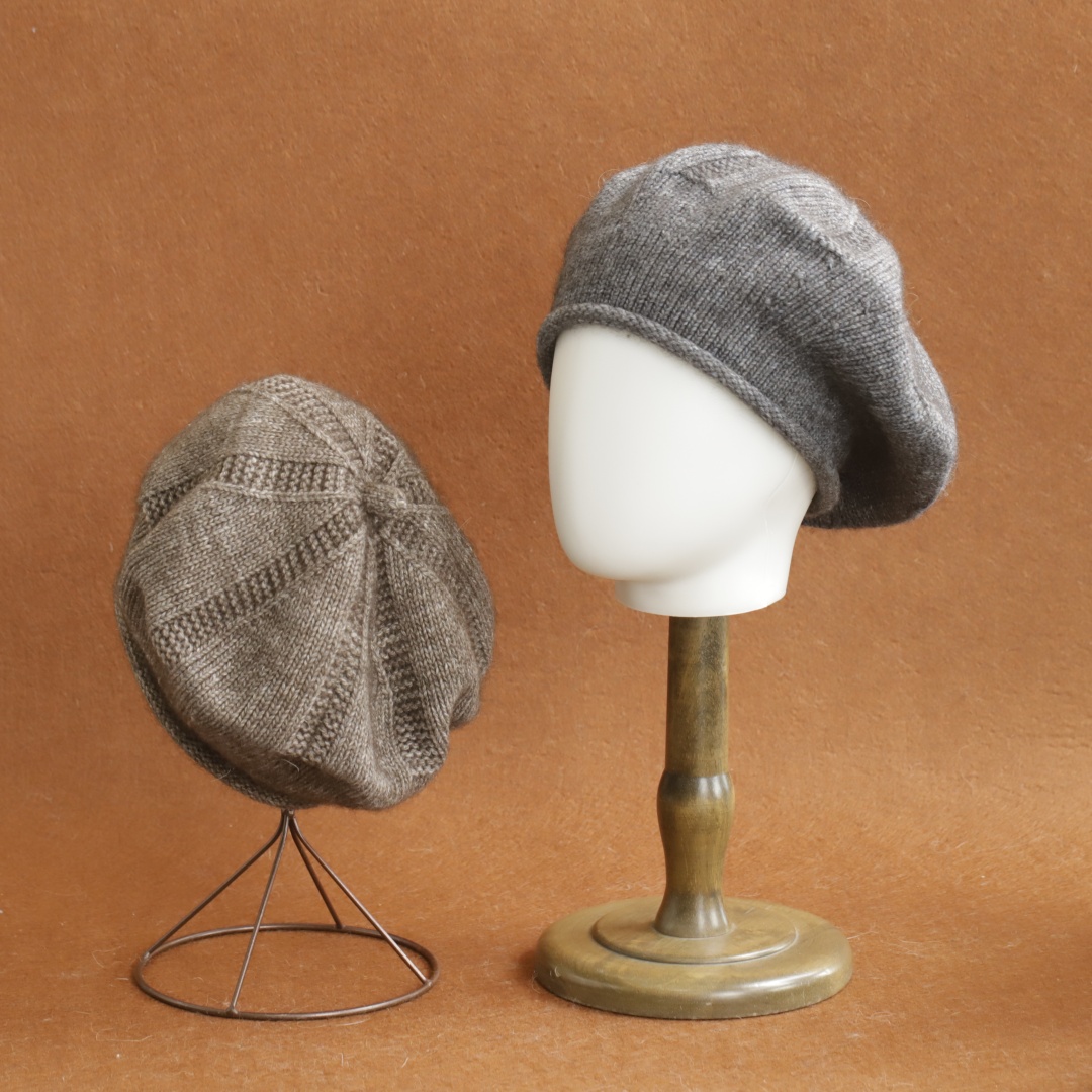Soft Slouchy Knit Beret Hats f - Beret French Wool ulasan dan harga