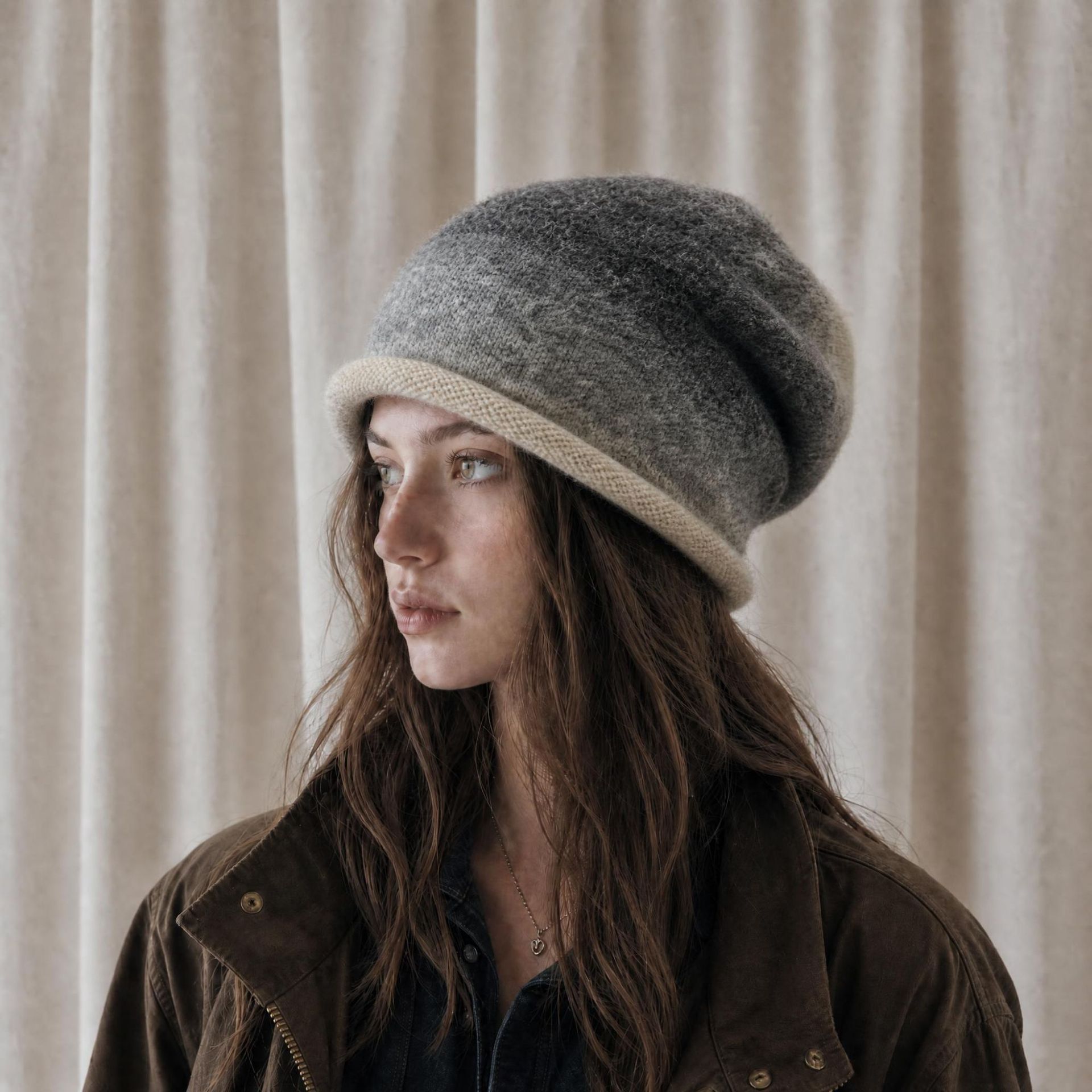 Women Knitted Beanie Hat Soft  - Beanie Cuffed Knit ulasan dan harga