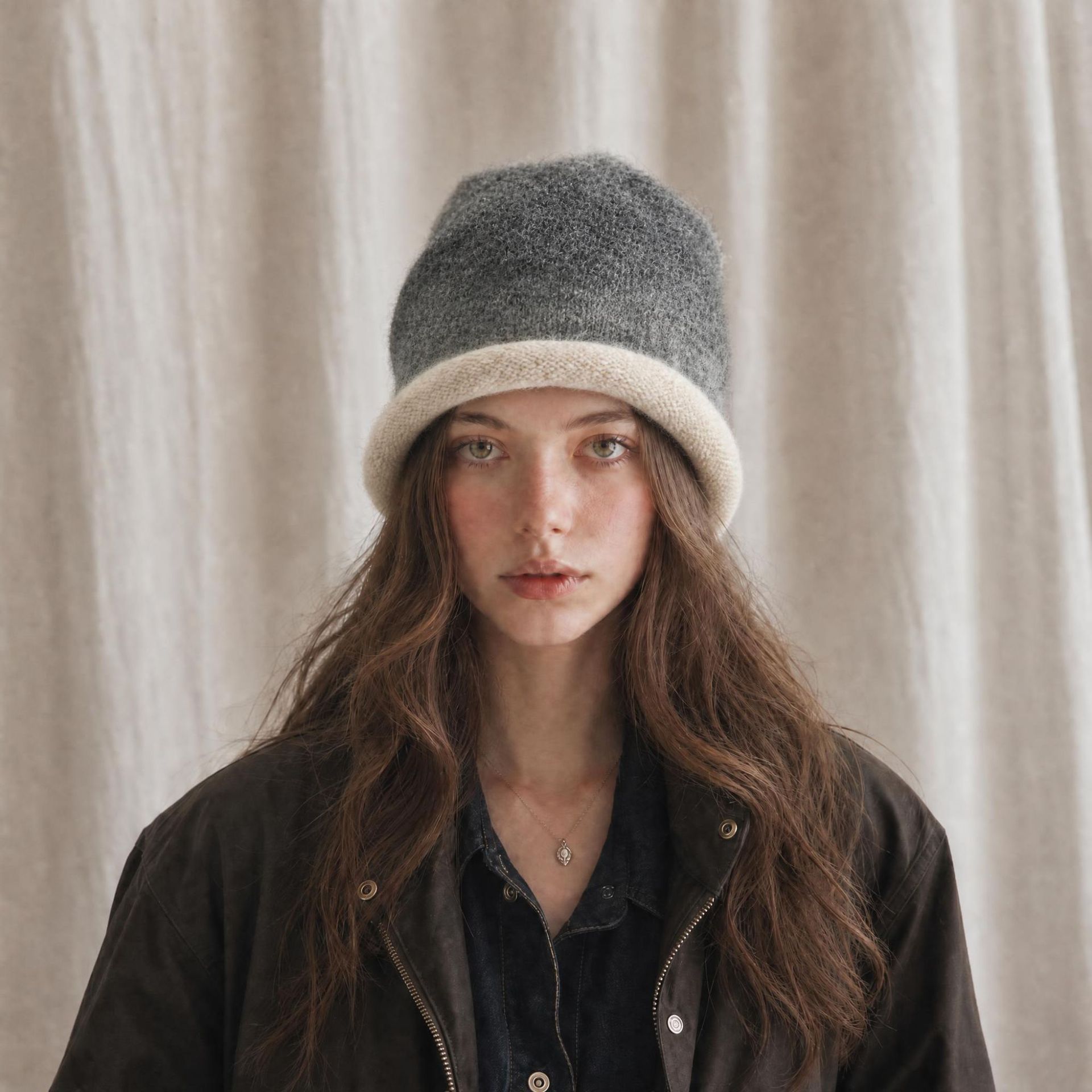 Women Knitted Beanie Hat Soft  - Beanie Cuffed Knit ulasan dan harga